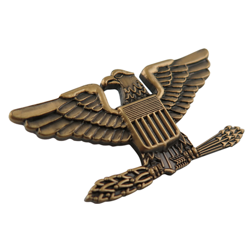 铜质立体老鹰徽章